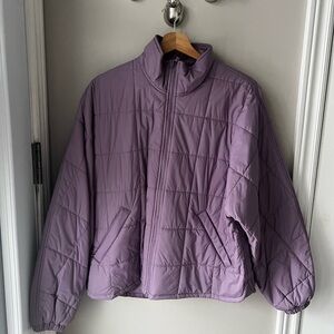 Aritzia TNA Women's Purple Puffer Light Jacket